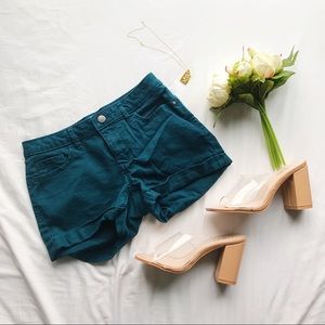 LC Dark Teal Jean Short